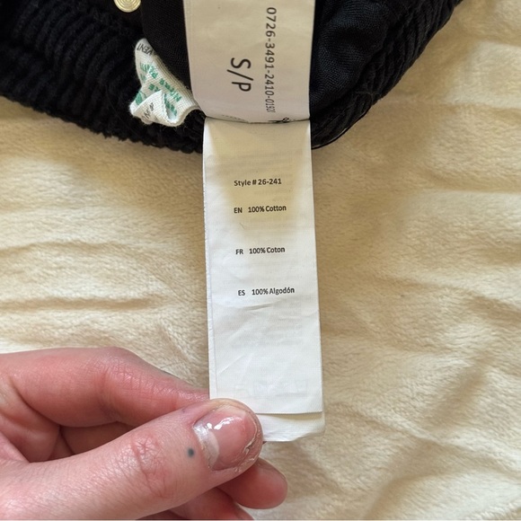 Classic Black Corduroy Skirt - Picture 8 of 8